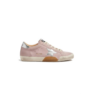 Golden goose true star pastel pink silver