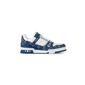 Louis Vuitton LV Trainer Sneakers – Blue / White Monogra