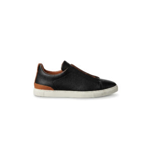 ZEGNA Triple Stitch™ Sneakers – Black / Brown