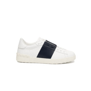 Valentino Open Sneaker – White Navy Band