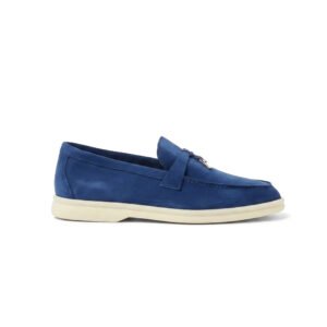 Loro Piana Summer Walk Loafer – Suede – Royal Blue